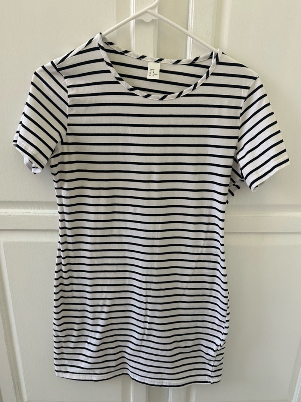 Classic Black & White Striped Women's Dress